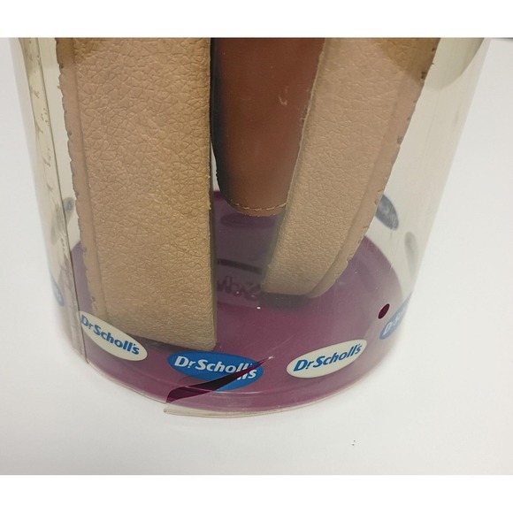 Vintage Dr. Scholl's Sashay Brown Buckle Slide Sandal Sz 9 1/2 1980's - Picture 7 of 9